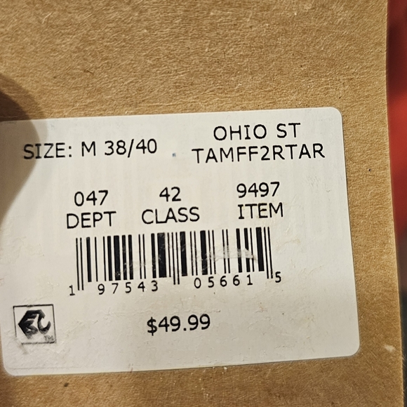 NWT The Ohio State University Buckeyes hoodie. Size:M 38/40. - Picture 4 of 8